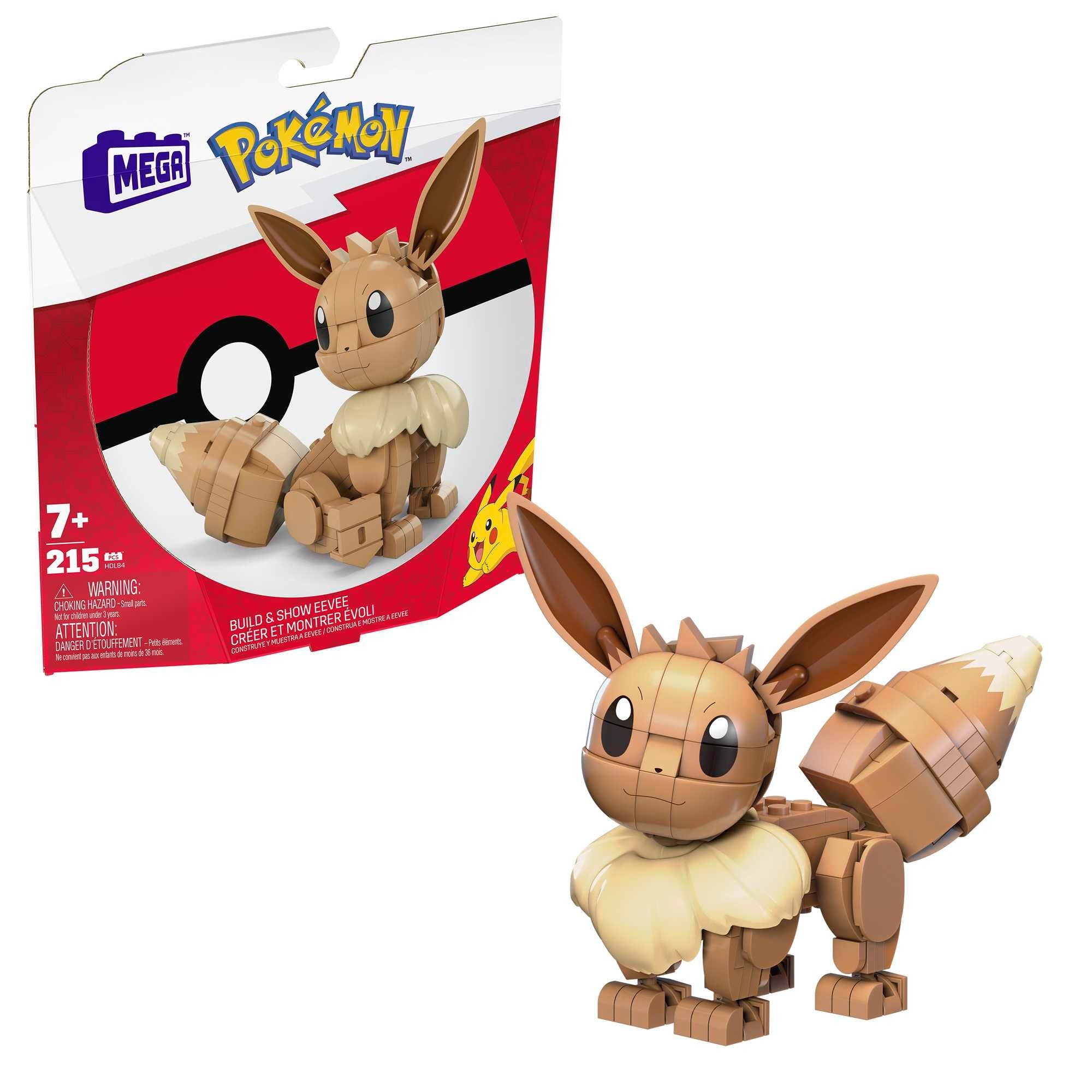 Stavebné kocky Mega Bloks Pokémon Eevee 215 dielikov.